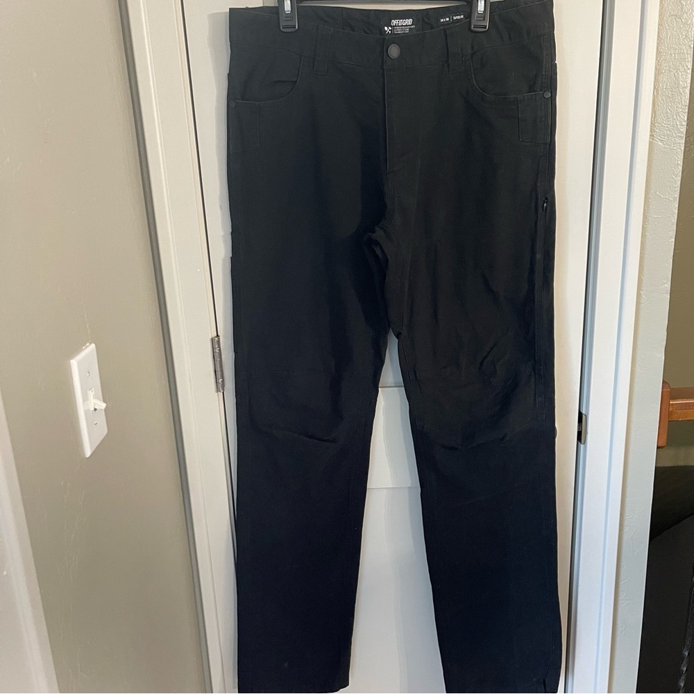 Off The Grid TRAILBLAZER TAPER FIT PANTS Canvas Utility Mens 36x36 Black